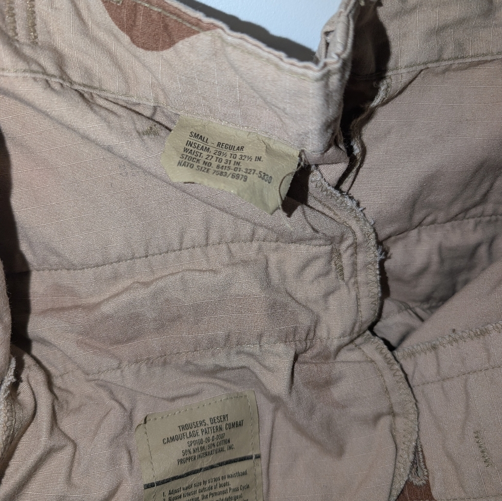 Desert Camouflage Cargo Pants Waist 27-31 - Picture 4 of 4